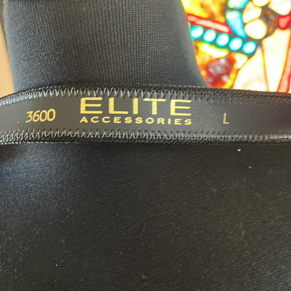 ❌sold at live❌Black and silver metallic tie belt from Elite - Picture 7 of 12